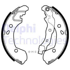 OEM BRAKE SHOE AXLE SET LS1965