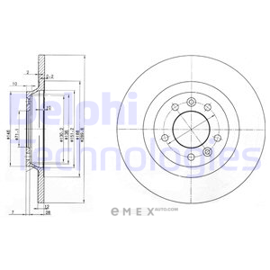 OEM BRAKE DISC (DOUBLE PACK) BG3836