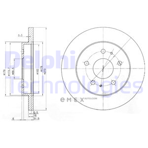 OEM BRAKE DISC (DOUBLE PACK) BG3607