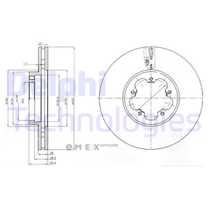 OEM BRAKE DISC (DOUBLE PACK) BG4006