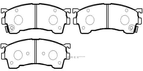 OEM PAD KIT, DISC BRAKE HP5026