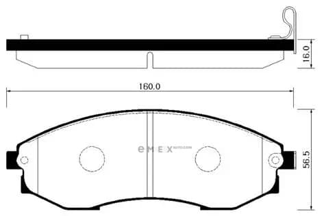 OEM PAD KIT, DISC BRAKE HP4003