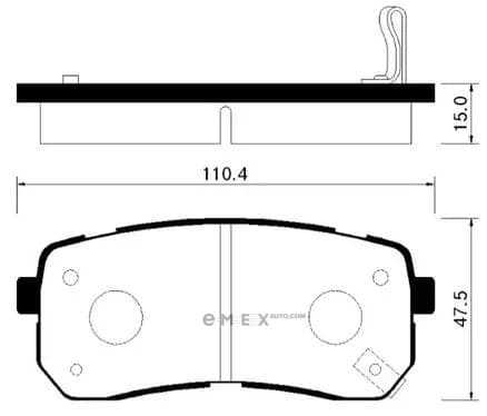 OEM PAD KIT, DISC BRAKE HP1037