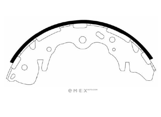 OEM SHOE KIT, DRUM BRAKE HS0010