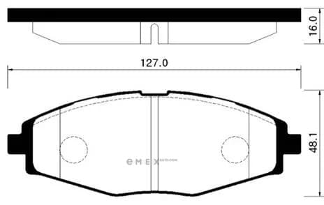 OEM BRAKE PAD HP2002