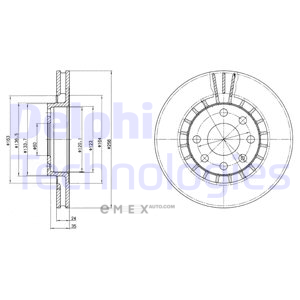 OEM BRAKE DISC (DOUBLE PACK) BG2443