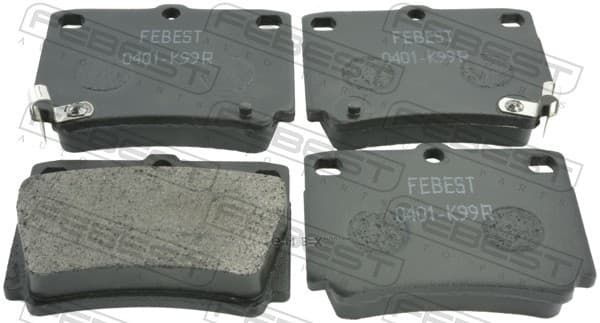 OEM PAD KIT, DISC BRAKE, REAR 0401K99R