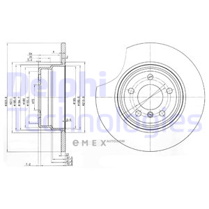 OEM BRAKE DISC (DOUBLE PACK) BG3629