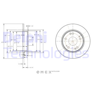 OEM BRAKE DISC (DOUBLE PACK) BG4118