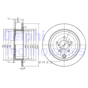 OEM BRAKE DISC (DOUBLE PACK) BG4158