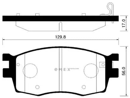 OEM PAD KIT, DISC BRAKE HP1034