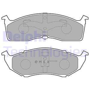 OEM BRAKE PAD AXLE SET LP1531