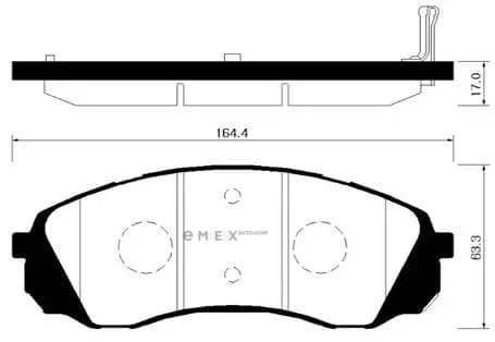 OEM PAD KIT, DISC BRAKE HP1039