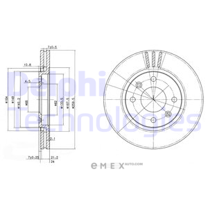 OEM BRAKE DISC (DOUBLE PACK) BG2871