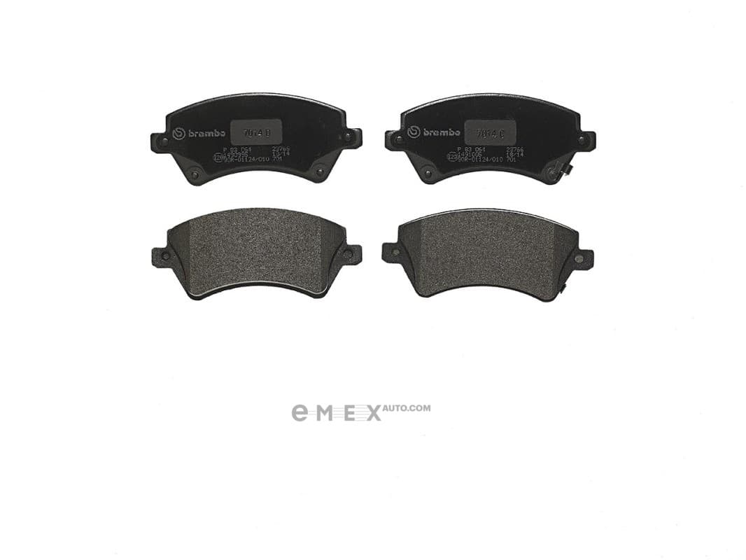 OEM Front Brake Pad Set, Disc Brake P83064