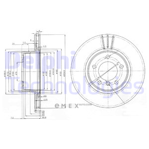 OEM BRAKE DISC (DOUBLE PACK) BG3870