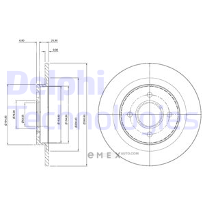 OEM BRAKE DISC (DOUBLE PACK) BG3743