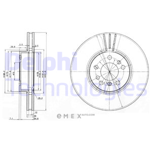 OEM BRAKE DISC (DOUBLE PACK) BG3628