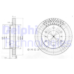 OEM BRAKE DISC (DOUBLE PACK) BG3812