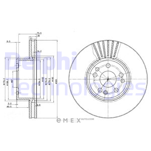 OEM BRAKE DISC (SINGLE PACK) BG739