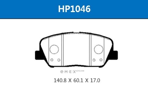 OEM PAD KIT, DISC BRAKE HP1046