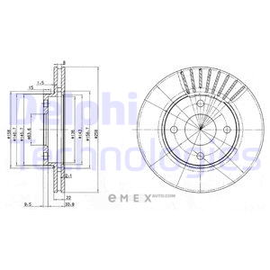 OEM BRAKE DISC (DOUBLE PACK) BG3359