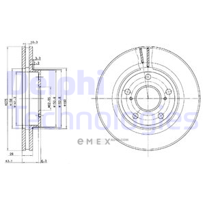 OEM BRAKE DISC (DOUBLE PACK) BG2782