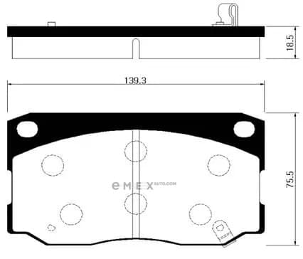 OEM BRAKE PAD HP0028