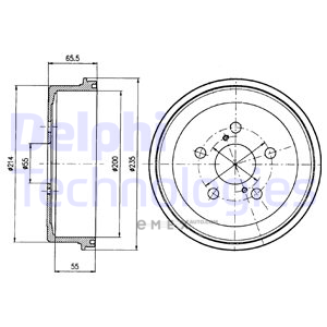 OEM BRAKE DRUM BF341