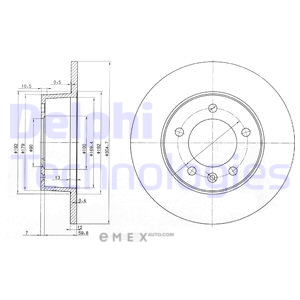 OEM BRAKE DISC (DOUBLE PACK) BG3681