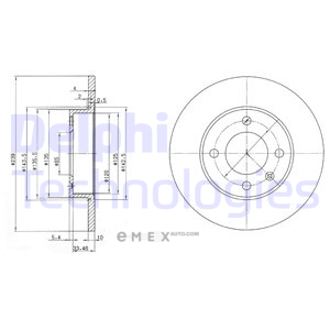 OEM BRAKE DISC (DOUBLE PACK) BG2117