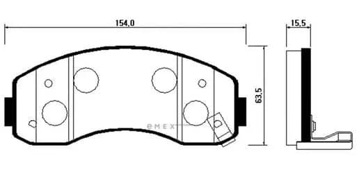 OEM BRAKE PAD HP1014