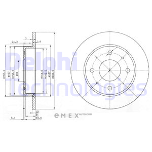 OEM BRAKE DISC (DOUBLE PACK) BG3971