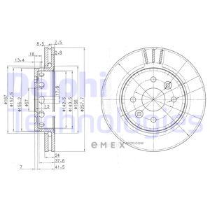 OEM BRAKE DISC (DOUBLE PACK) BG3803