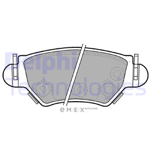 OEM BRAKE PAD AXLE SET LP1553