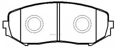 OEM PAD KIT, DISC BRAKE HP8447