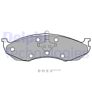 OEM BRAKE PAD AXLE SET LP1615