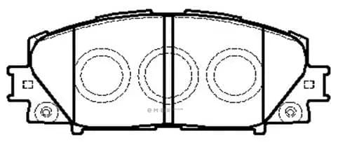 OEM PAD KIT, DISC BRAKE HP5245