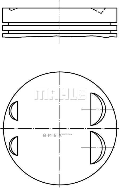 OEM Mahle piston 11251703460