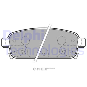 OEM BRAKE PAD AXLE SET LP2167