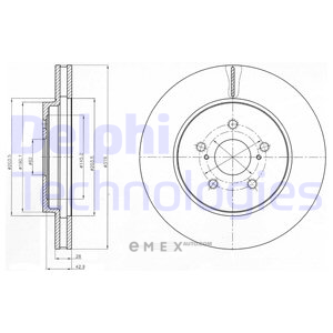 OEM BRAKE DISC (DOUBLE PACK) BG4253