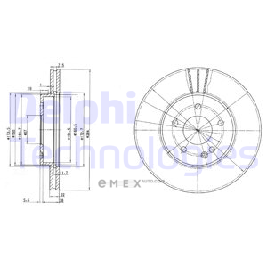 OEM BRAKE DISC (DOUBLE PACK) BG2768