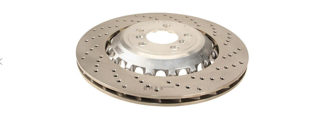 OEM Brake disc ventilated, perforated, right 34212284104