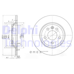 OEM BRAKE DISC (DOUBLE PACK) BG3518