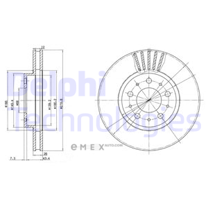 OEM BRAKE DISC (DOUBLE PACK) BG2841