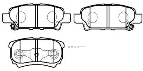 OEM PAD KIT, DISC BRAKE HP8302