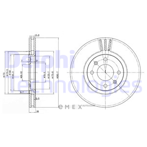 OEM BRAKE DISC (DOUBLE PACK) BG2872