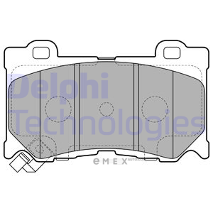 OEM BRAKE PAD AXLE SET LP2156