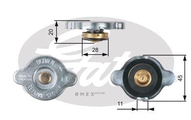 OEM CAP, RADIATOR RC133