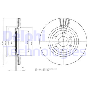 OEM BRAKE DISC (DOUBLE PACK) BG4176